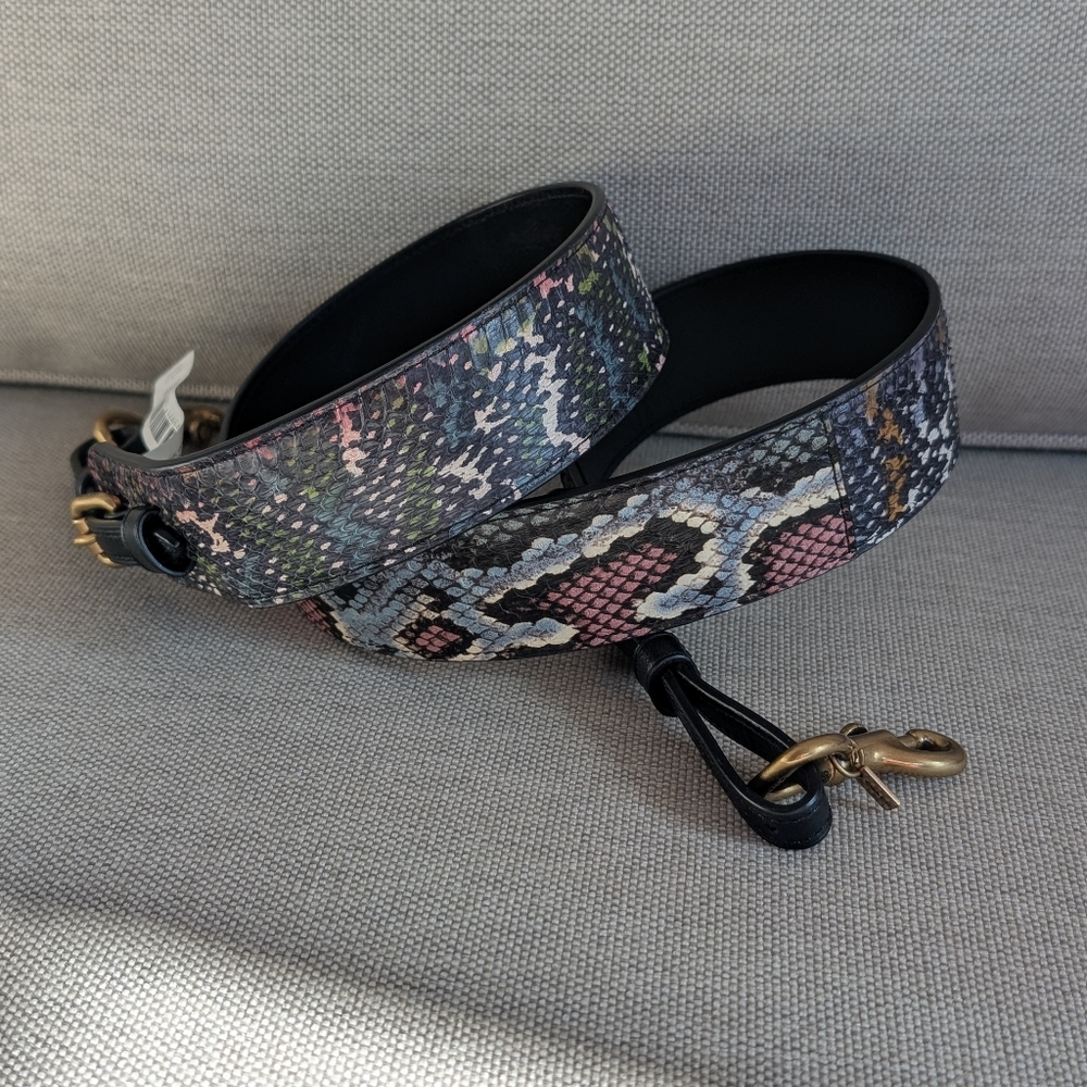 Coach novelty strap in snakeskin